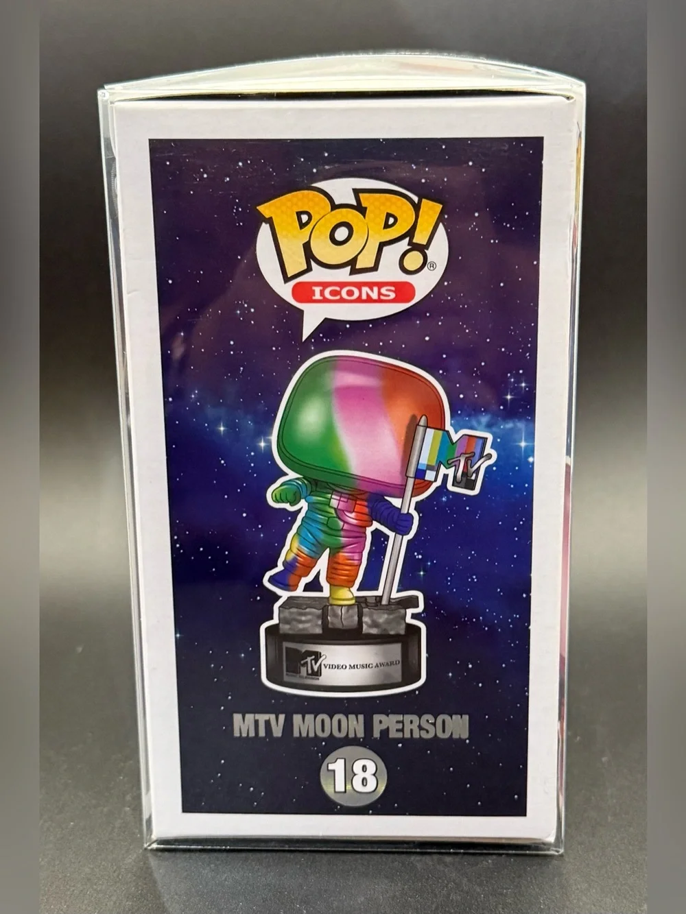 Funko Pop Icons #18 MTV Moon Person with Protective Case Brand New